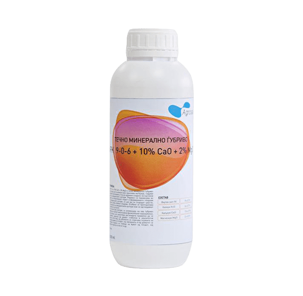 NPK 9-0-6 + 10% CаO + 2% MgO