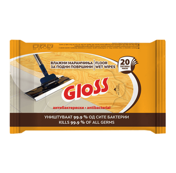 Gloss влажни марамчиња за подни површини