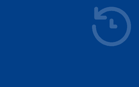 History icon on a blue tile