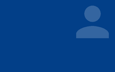 Contact person icon on a blue tile