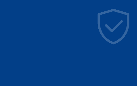 Shield icon on a blue tile