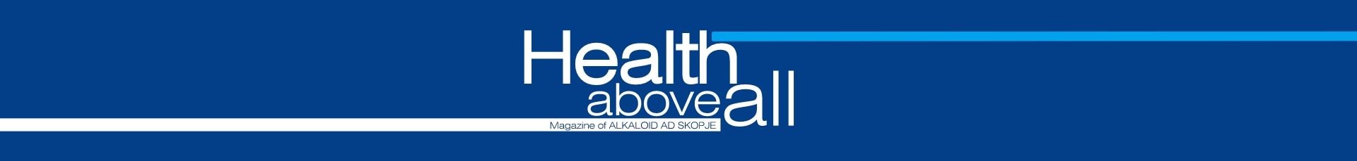 Masthead of the Health Above All corporate magazine