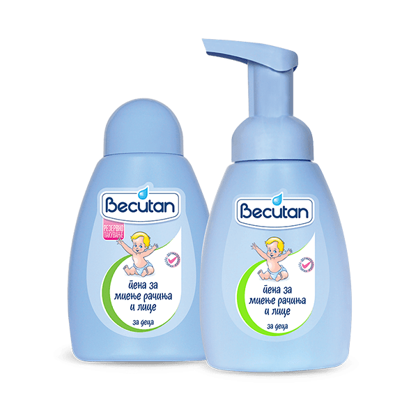 Becutan foaming hand and face soap for kids