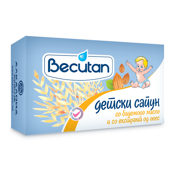 Becutan детски сапун со бадемово масло и со екстракт од овес