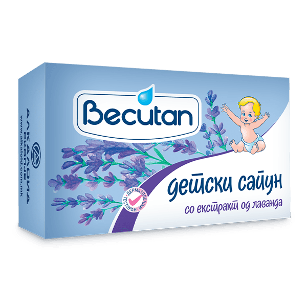 Becutan детски сапун со екстракт од лаванда