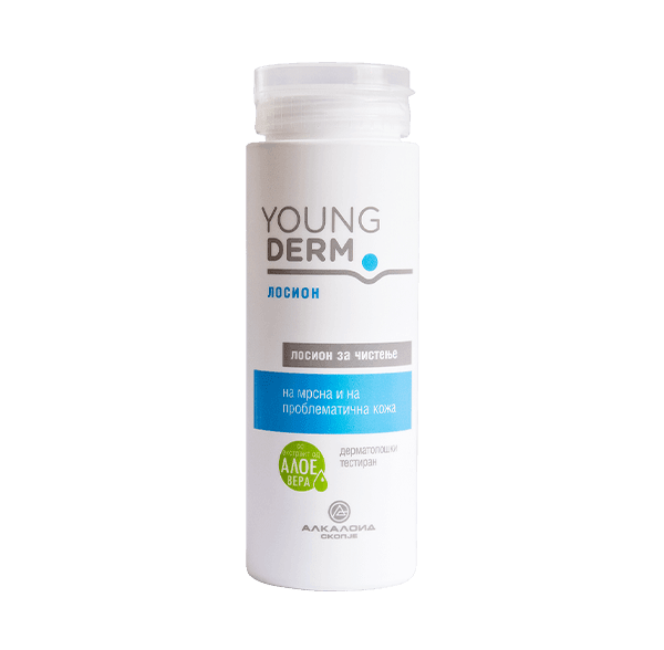 <p>YOUNG DERM лосион за чистење на масна и на проблематична кожа 150 ml</p>