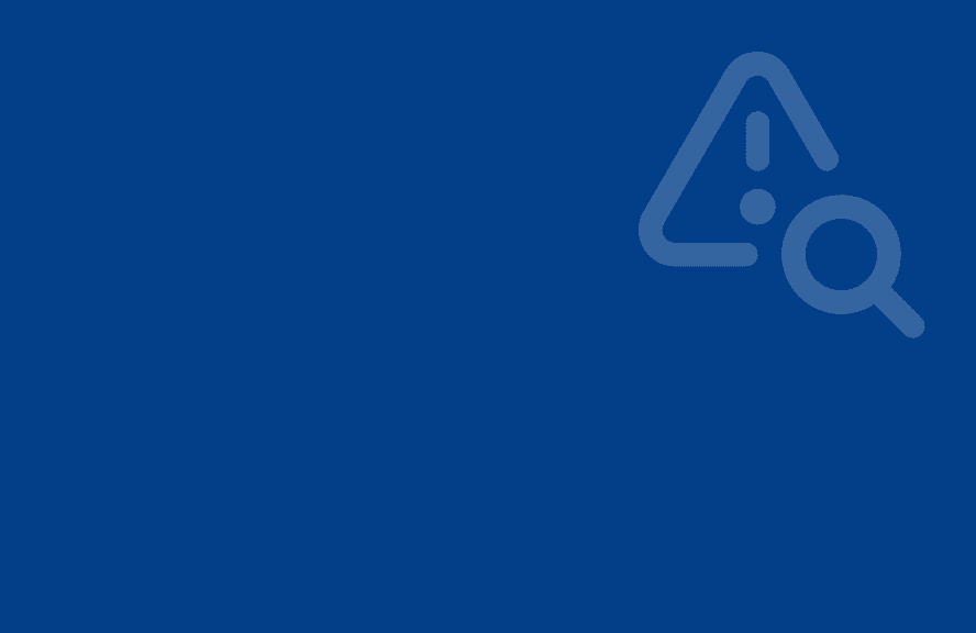 Adverse reaction reporting icon on a blue tile