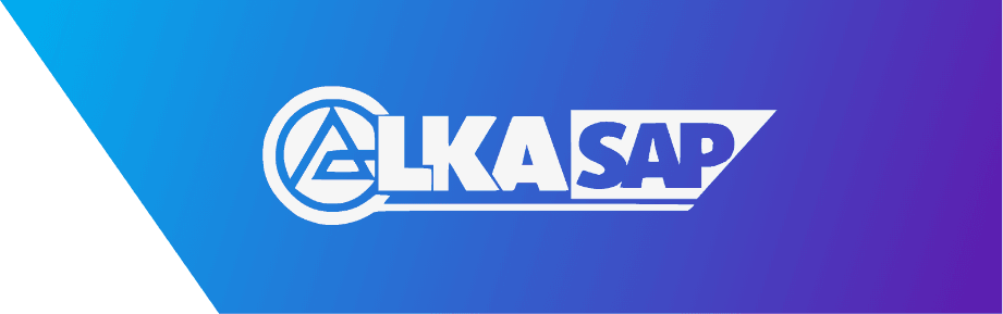 AlkaSAP logo on a blue and purple gradient background